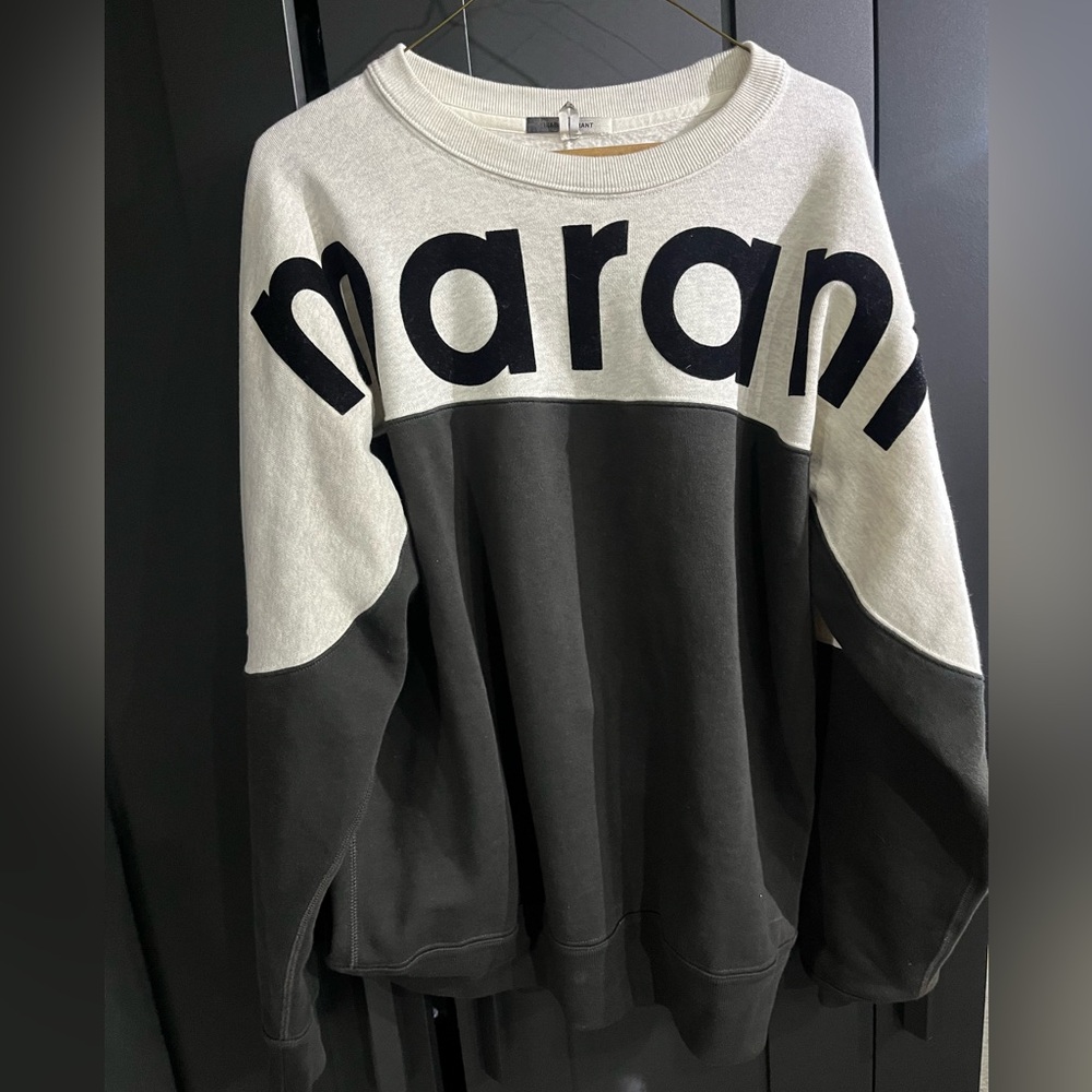 Black and Gray Marant Sweatshirt howley sweatshirt